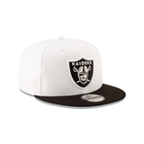 New Era Las Vegas Raiders White 2T Basic 9FIFTY Mens Snapback Hat