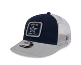 NEW ERA DALLAS COWBOYS NFL SQUARED LOGO 9FIFTY LOW PROFILE TRUCKER SNAPBACK HAT