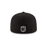 Carolina Panthers Black White Logo Hat Fitted 59Fifty