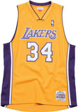 Los Angeles Lakers Shaquille O'neal 1999-2000 Yellow Mitchell & Ness Men’s Swingman Jersey