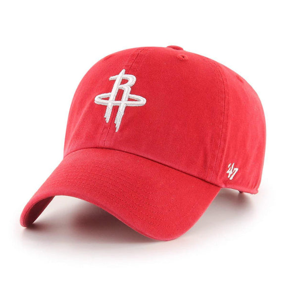 '47 Brand Houston Rockets Logo Clean Up Hat Red