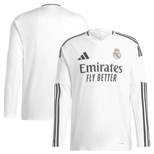 Real Madrid adidas 2024/25 Home Replica Long Sleeve Jersey - White