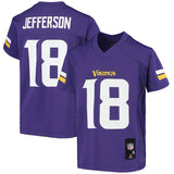 Youth Minnesota Vikings Justin Jefferson Purple Replica Player Jersey