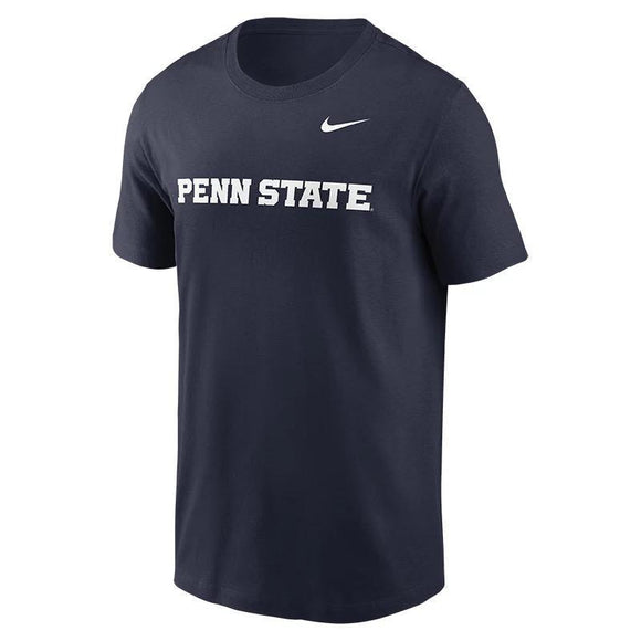 Nike Penn State Wordmark Tee-Navy