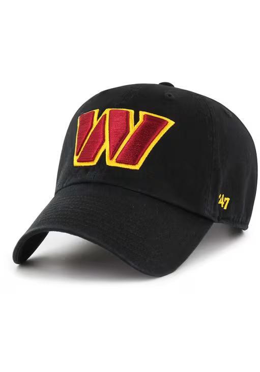 47 WASHINGTON COMMANDERS CLEAN UP ADJUSTABLE HAT - BLACK