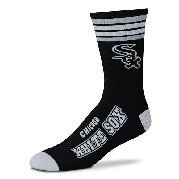 4 STRIPE DEUCE - CHICAGO WHITE SOX SOCKS