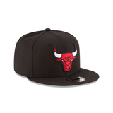 Men's Chicago Bulls New Era Black Official Team Color 9FIFTY Snapback Hat