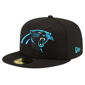 Carolina Panthers Black Logo Hat Fitted 59Fifty