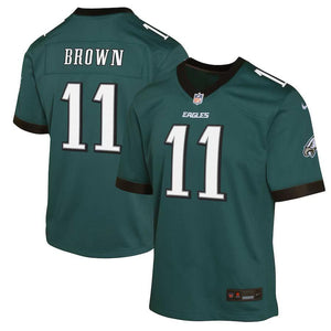 A.J. Brown Philadelphia Eagles Nike Youth Game Jersey - Midnight Green