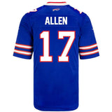 Buffalo Bills Josh Allen Blue Game Player Jersey