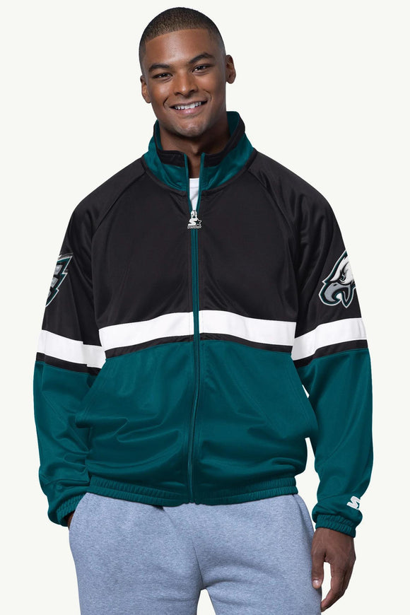 Men's Philadelphia Eagles Veteran Track Jacket by Starter