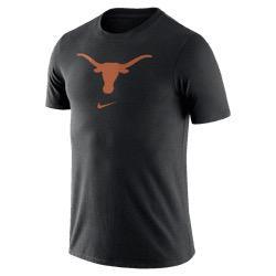 Nike Texas Longhorns Essential Logo Tee-Black