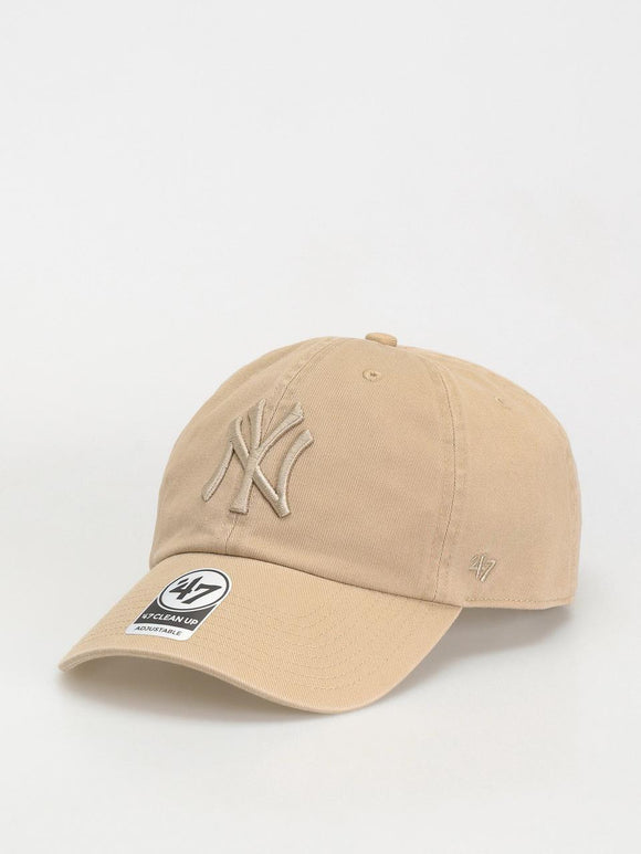 47 Brand New York Yankees CLEAN UP CLASSIC ADJUSTABLE HAT -Tan