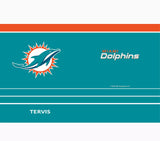 Miami Dolphins 20 oz Tervis Traveler - Stainless Steel Tumbler with Slider Lid