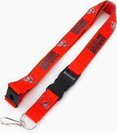 CLEVELAND BROWNS  (ORANGE)  TEAM  LANYARD