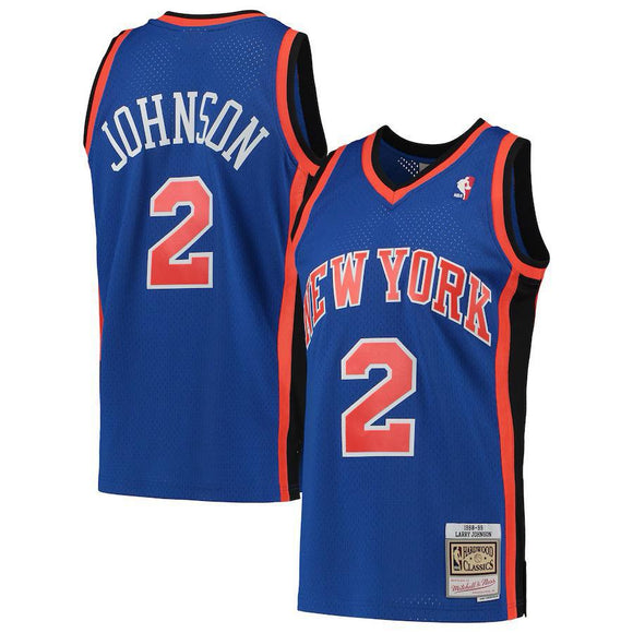 Larry Johnson New York Knicks 1998-99 Mitchell and Ness Swingman Jersey