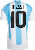 Lionel Messi Argentina National Team adidas 2024 Home Replica Player Jersey - White