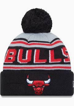 Chicago Bulls Pom Wordmark Beanie