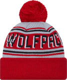 NC State Pom Wordmark Beanie