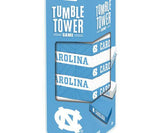 Masterpieces Real Wood Block Tumble Towers UNC Tar Heels