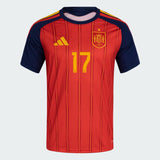 SPAIN 26 HOME WILLIAMS JR JERSEY