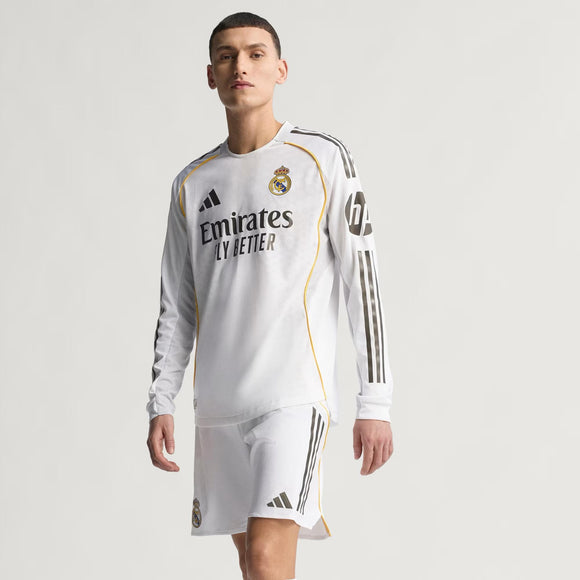 REAL MADRID 25/26 LONG SLEEVE HOME AUTHENTIC JERSEY