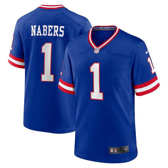 Malik Nabers New York Giants Nike Game Player Jersey - Royal