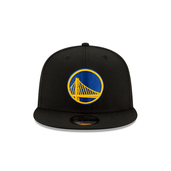 Golden State Warriors New Era Official Team Color 9FIFTY Snapback Hat - Black