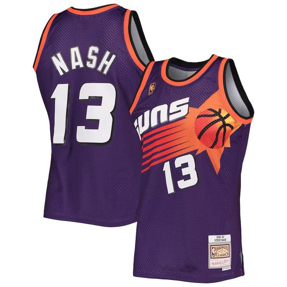 Steve Nash Phoenix Suns Mitchell & Ness 1996/97 Hardwood Classics Swingman Jersey - Purple