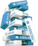 Masterpieces Real Wood Block Tumble Towers UNC Tar Heels