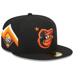 Men's Baltimore Orioles New Era Black 2023 MLB All-Star Game Workout 59FIFTY Fitted Hat