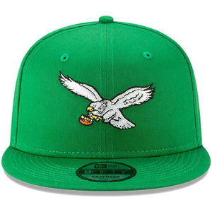 New Era Philadelphia Eagles Throwback Logo Snapback-Green