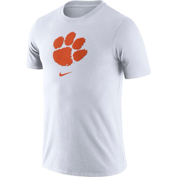 Men's Nike White Clemson Tigers Essential Logo T-Shirt