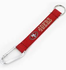 49ERS (RED) CARABINER KEYCHAIN