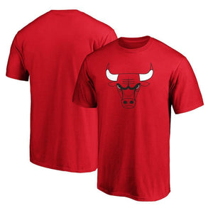 Chicago Bulls Red Logo Cotton Tee