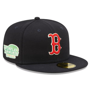 Boston Red Sox New Era 2004 World Series Champions Citrus Pop UV 59FIFTY Fitted Hat - Navy