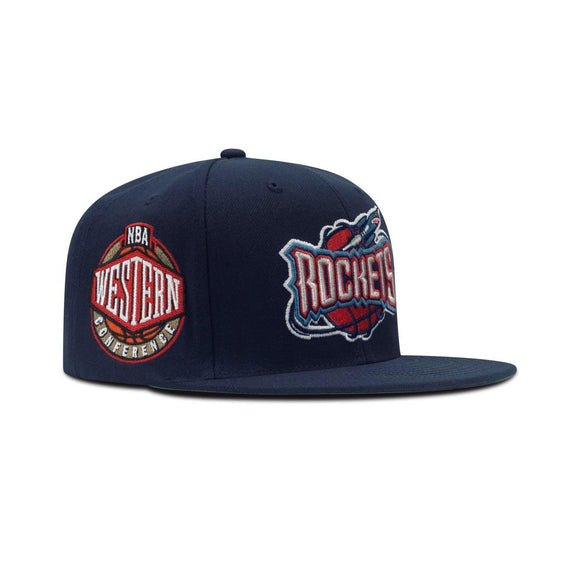 Mitchell & Ness NBA Houston Rockets Conference Champ Snapback Navy