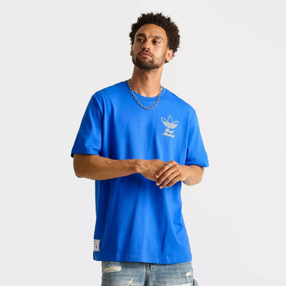 MEN'S ADIDAS REAL MADRID TERRACE ICONS GRAPHIC T-SHIRT-Blue