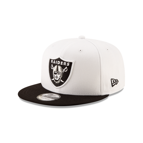 New Era Las Vegas Raiders White 2T Basic 9FIFTY Mens Snapback Hat