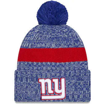 Men's New Era New York Giants 2023 Sideline Cuffed Knit Hat With Pom