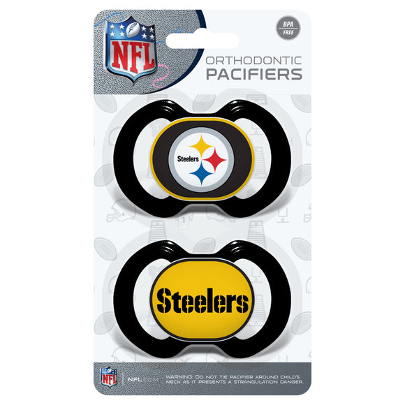 Pittsburgh Steelers NFL Baby Fanatic Pacifier 2-Pack