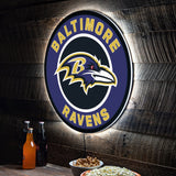 Baltimore Ravens LED XL Round Wall Décor