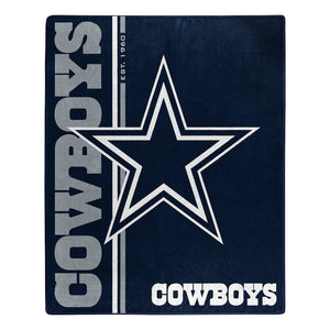 Dallas Cowboys Plush Fleece Raschel Blanket 50 x 60