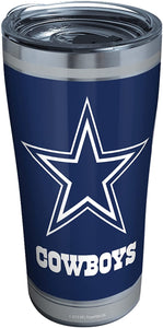 Tervis NFL® Dallas Cowboys - Touchdown Stainless Steel Insulated Tumbler with Clear and Black Hammer Lid, 20 oz