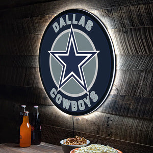 Dallas Cowboys LED XL Round Wall Décor