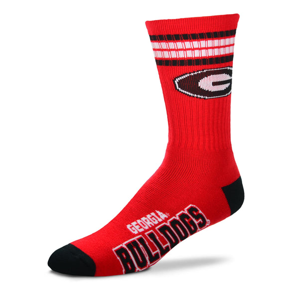 Georgia Bulldogs FBF 4 Stripe Deuce Socks