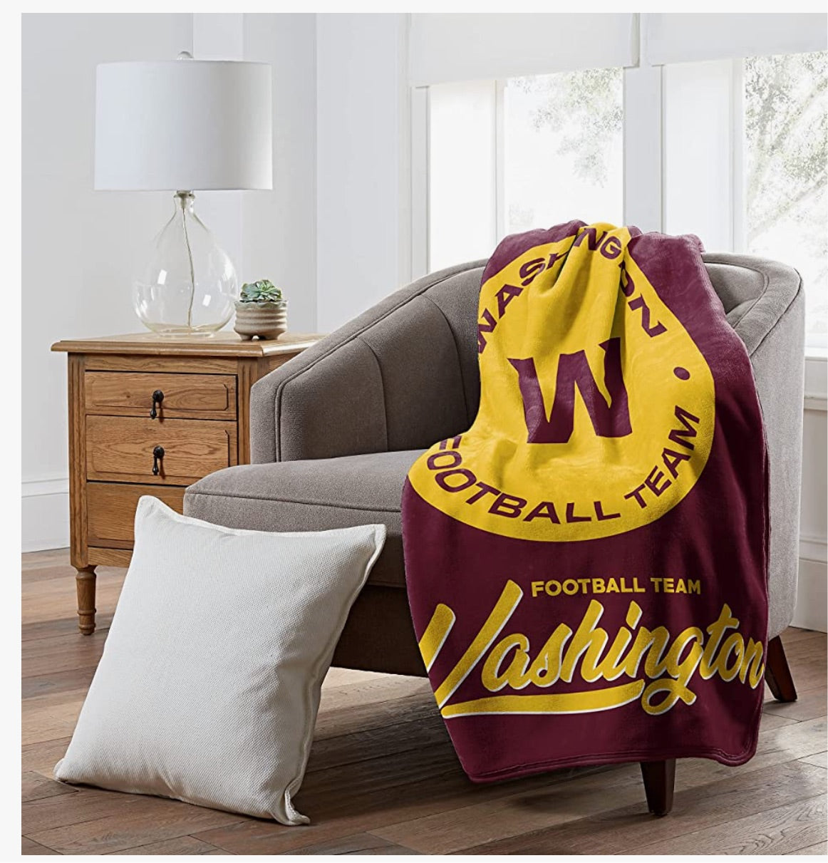 Washington Football Team Throw Blanket WASHINGTON - Main Image