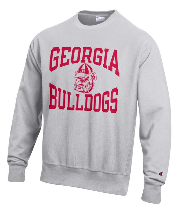 University of Georgia Bulldogs Reverse Weave Crewneck Sweatshirt