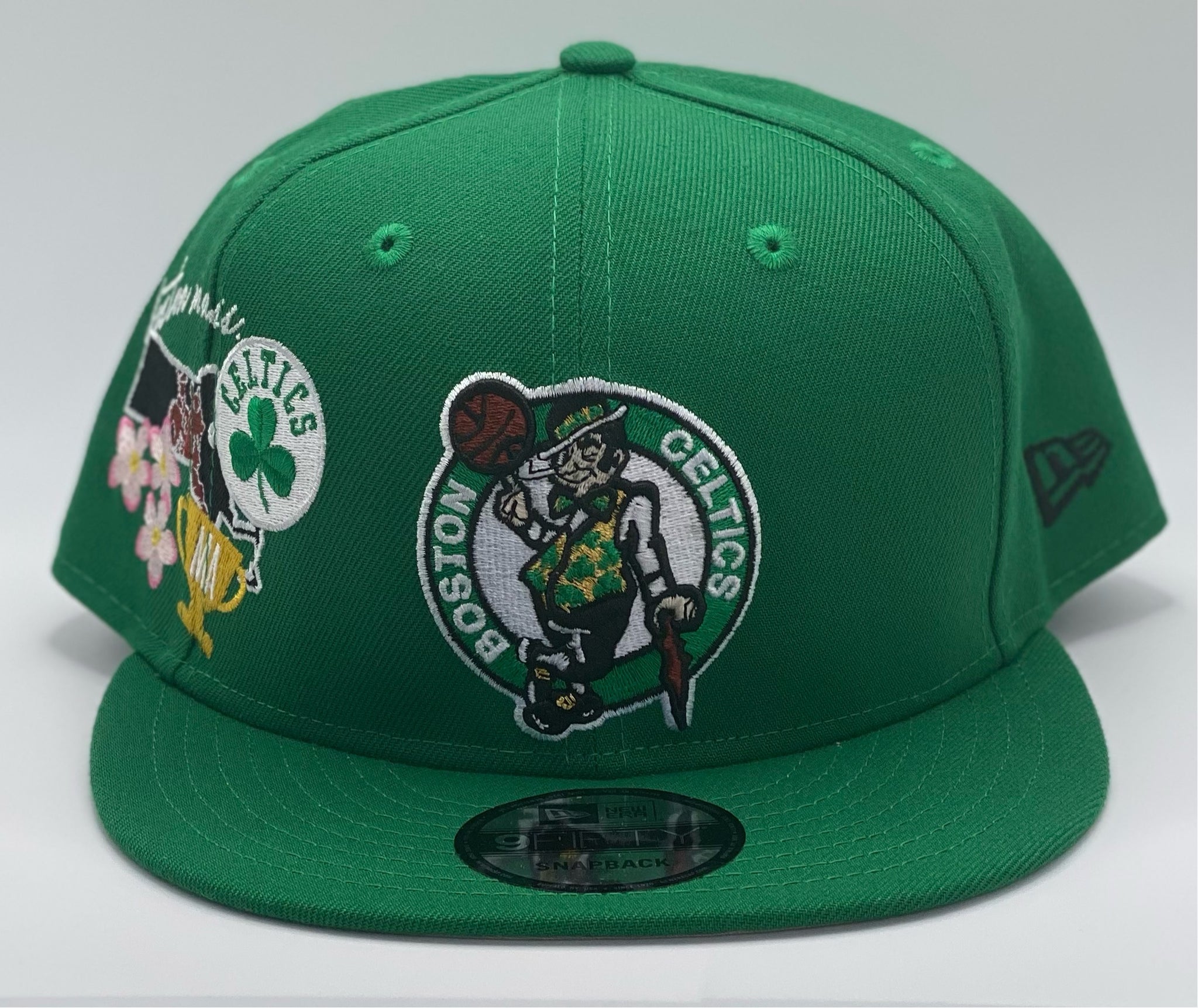 New Era Mens MLB Boston Celtics Icon 9Fifty Snapback Hat 60311050 SPORTSMANIA