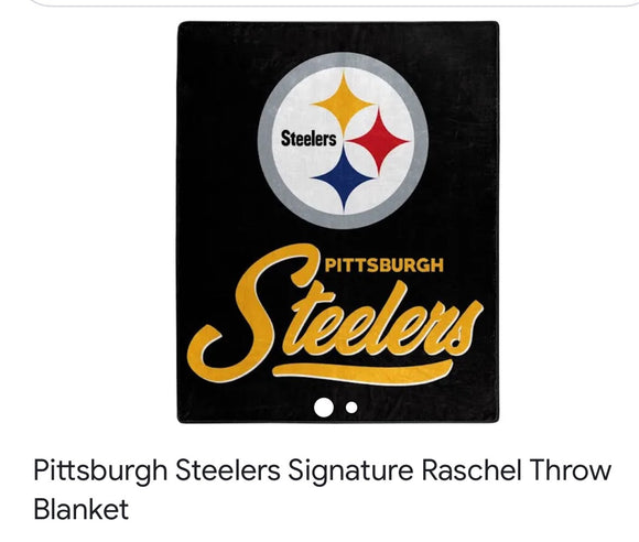 Pittsburgh Steelers Raschel Blanket